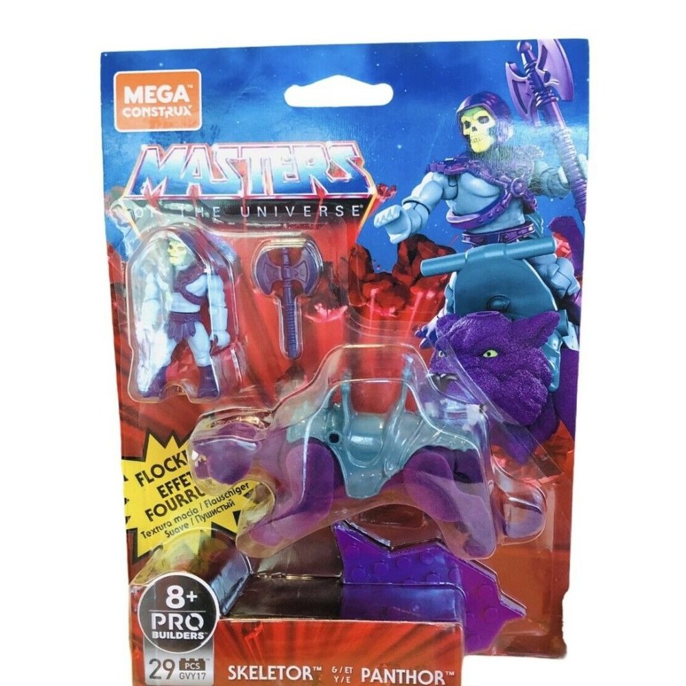 Mega Construx Masters of the‎ Universe  Skeletor &  Panthor-Ages 8+ NIB-29pcs